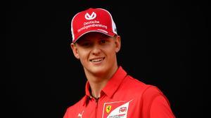 FILE PHOTO: Racing driver Mick Schumacher attends an event to celebrate 90 years of Italian premium sports car maker Ferrari racing team at Milan’s Duomo square, in Milan, Italy September 4, 2019. REUTERS/Flavio lo Scalzo/File Photo