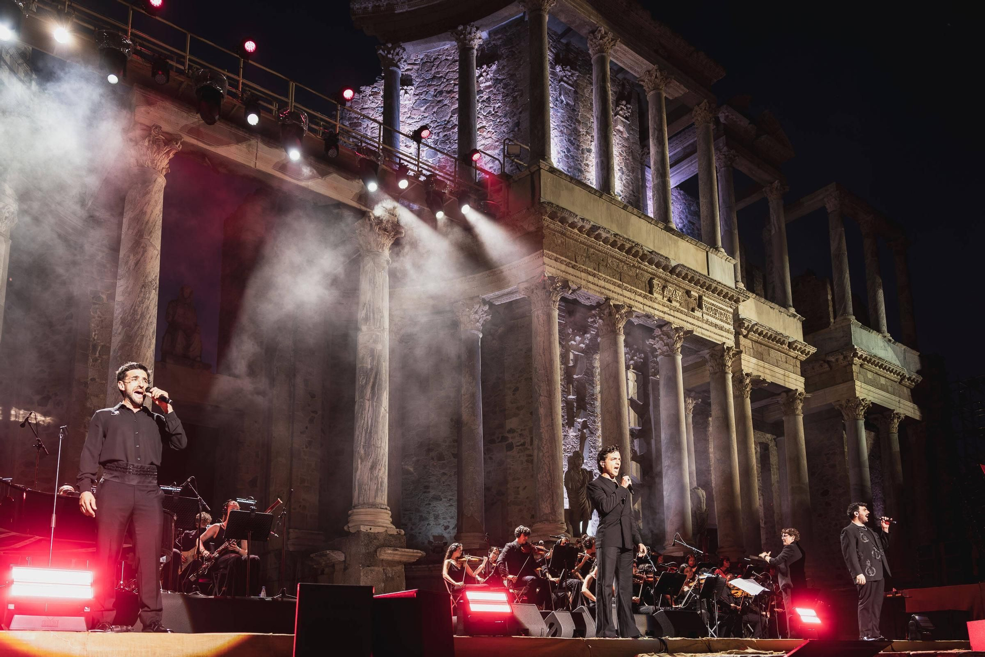El concierto de Il Volo en el Teatro Romano de Mérida, en imágenes