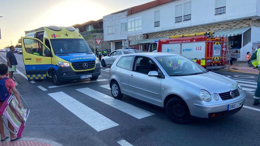 Intervención en un accidente en Areas