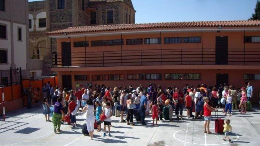 Alumnos del colegio Herrera Oria, de la Fundación Diocesana Santa María de la Victoria.