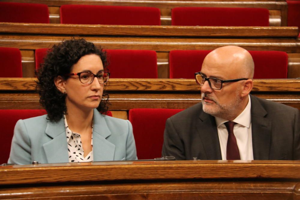 Ple del Parlament d'aprovació de la llei del referèndum