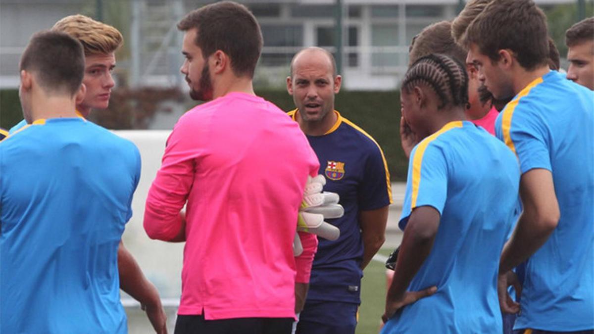 Gabri, en un entrenamiento durante la pretemporada