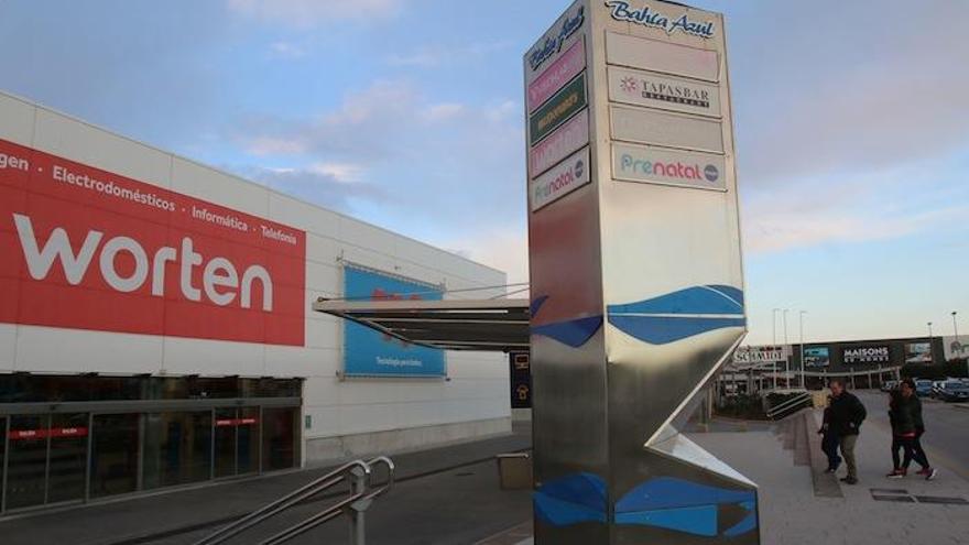 El parque comercial Bahía Azul de Málaga.