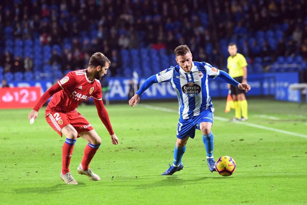 El Dépor doblega al Zaragoza en Riazor