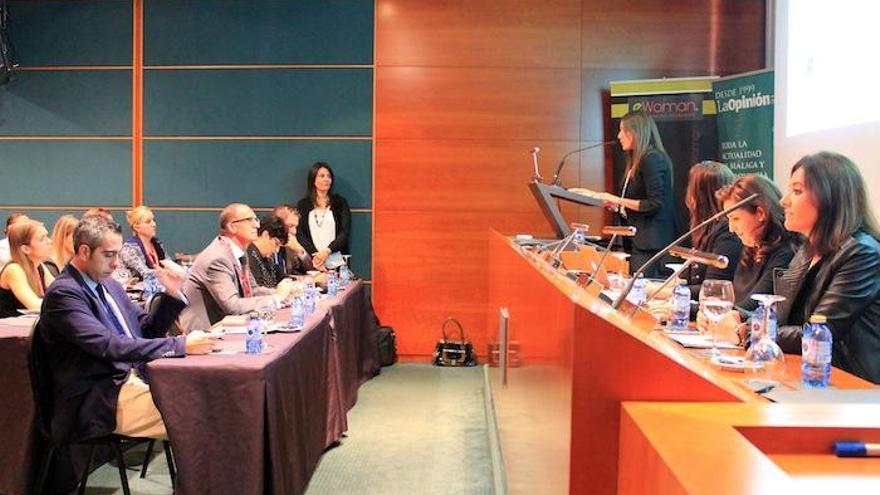 Un momento del congreso eWoman que se celebró ayer en el Málaga Palacio.