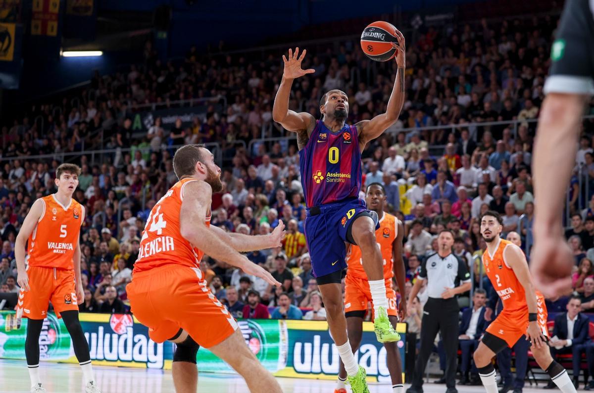 Kevin Punter, en una entrada a canasta