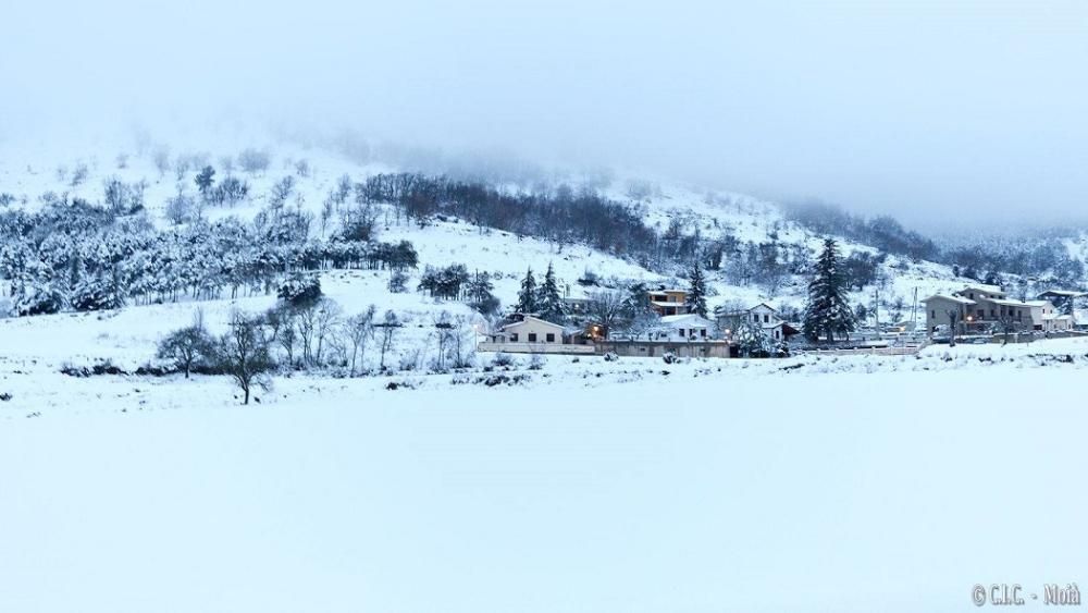 Nevada entre els termes de Moià i Collsuspina