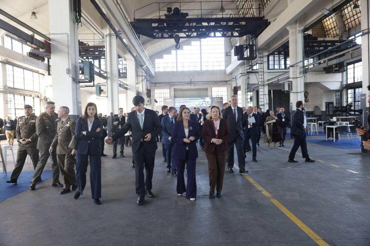 III Encuentro del Ecosistema de la Industria Nacional de Defensa centrado en el Corredor Norte, organizado por Indra en la Fábrica de Armas de La Vega, en Oviedo.