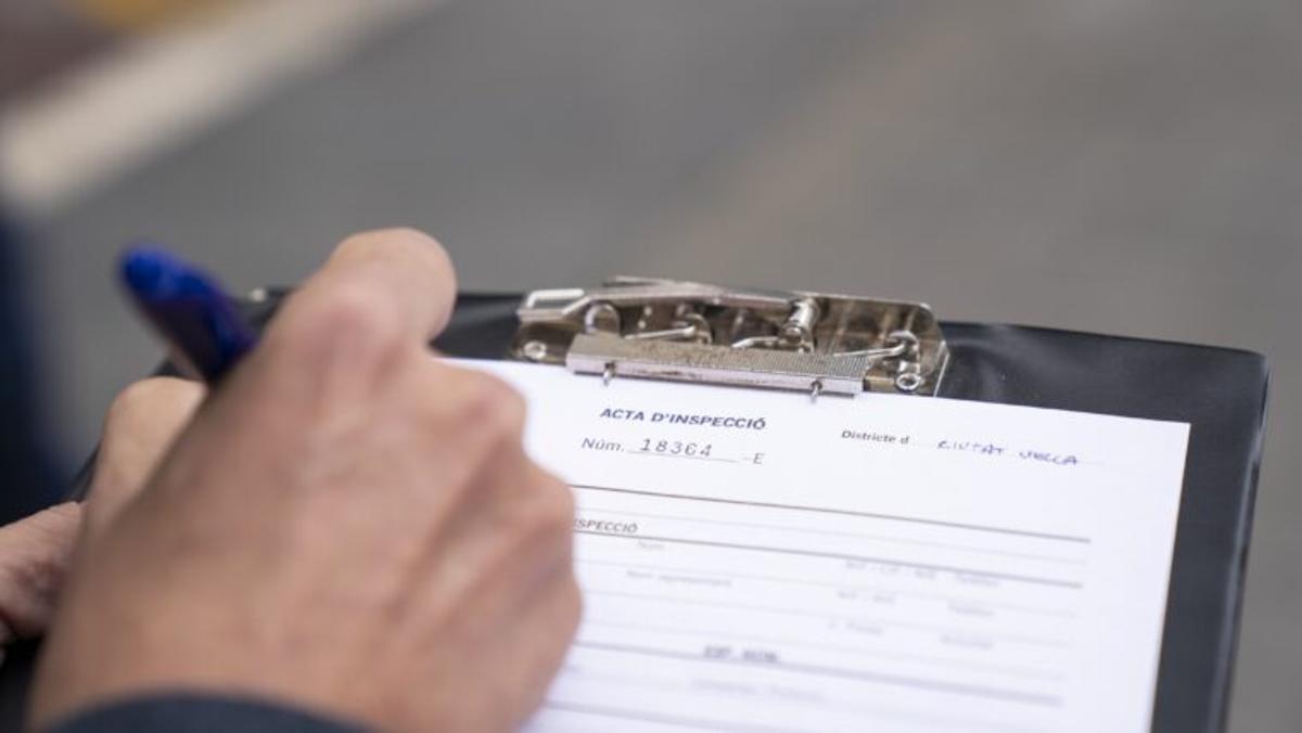 Detalle de un acta de inspección