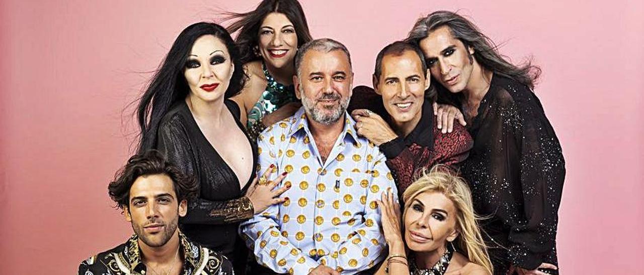 Félix Sabroso junto al elenco de &#039;La última tourné&#039;