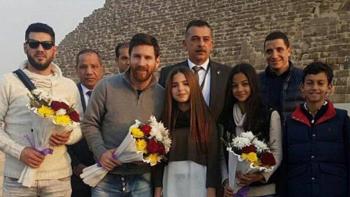 Messi, en Egipto