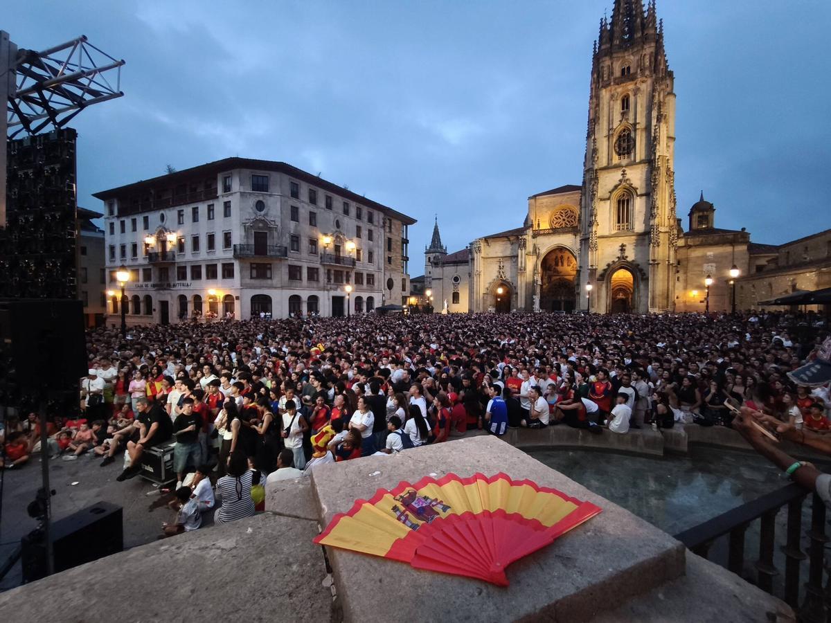 Así se vivió el partido de España contra Francia en Oviedo