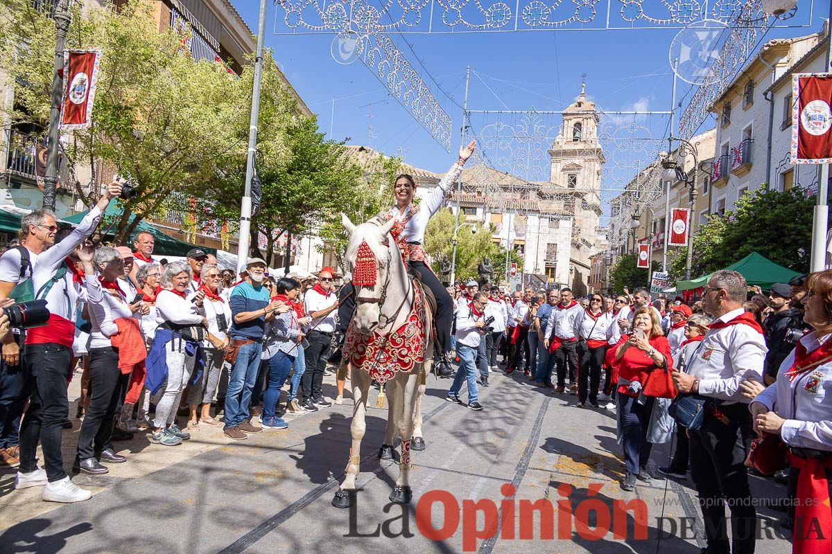 Recorrido Caballos del Vino día dos de mayo en Caravaca