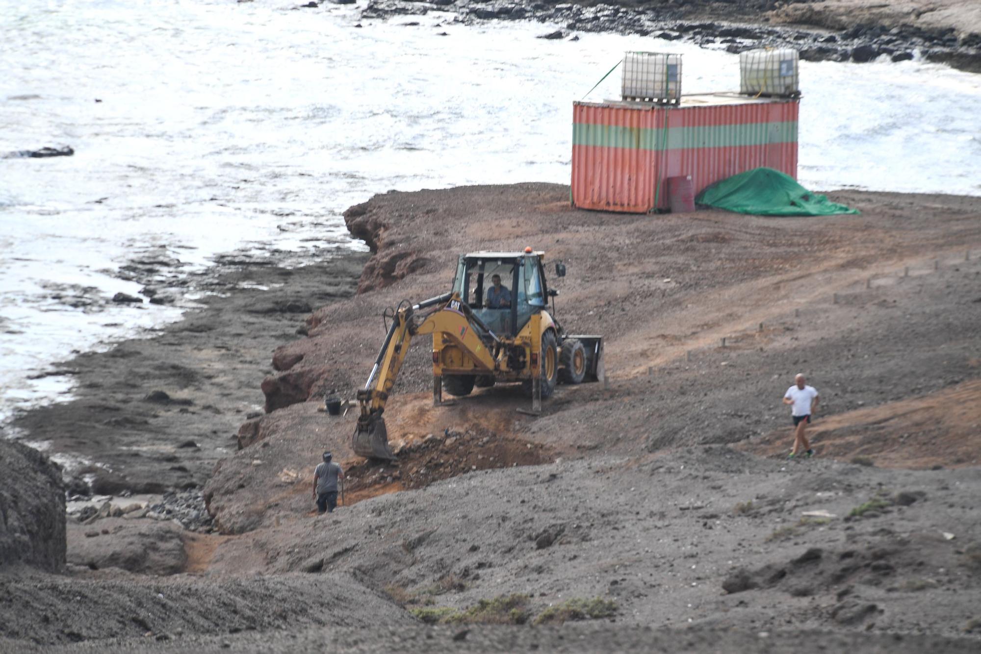 Obras en el muelle de Arinaga