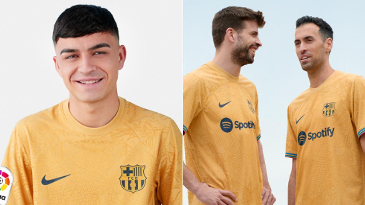 Así luce la segunda equipación del Barça de la 2022/23 en los jugadores y jugadoras azulgrana