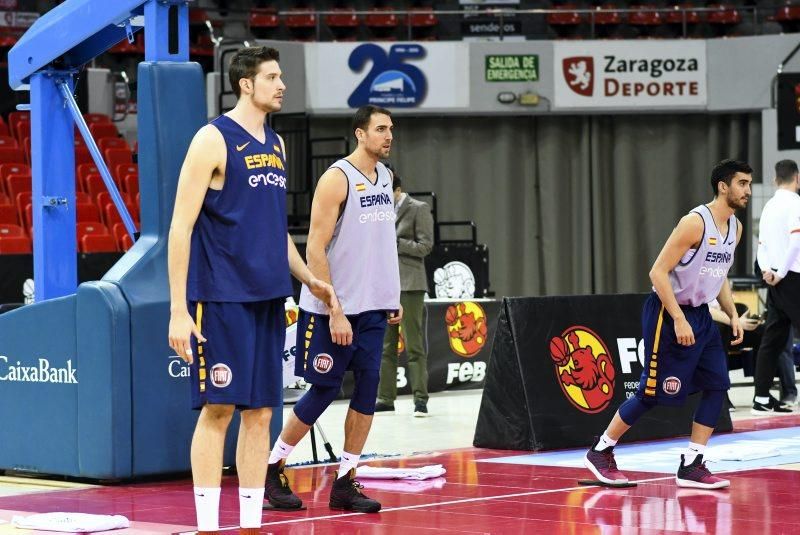 Entrenamiento de la Selección Española de Baloncesto