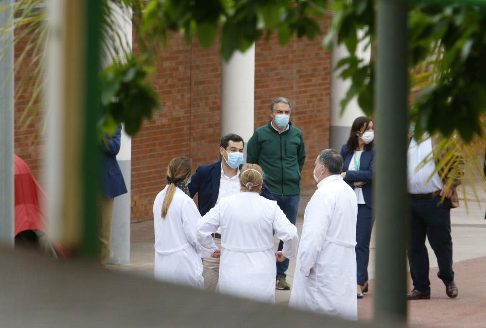 Moreno visita el hospital auxiliar de Carranque