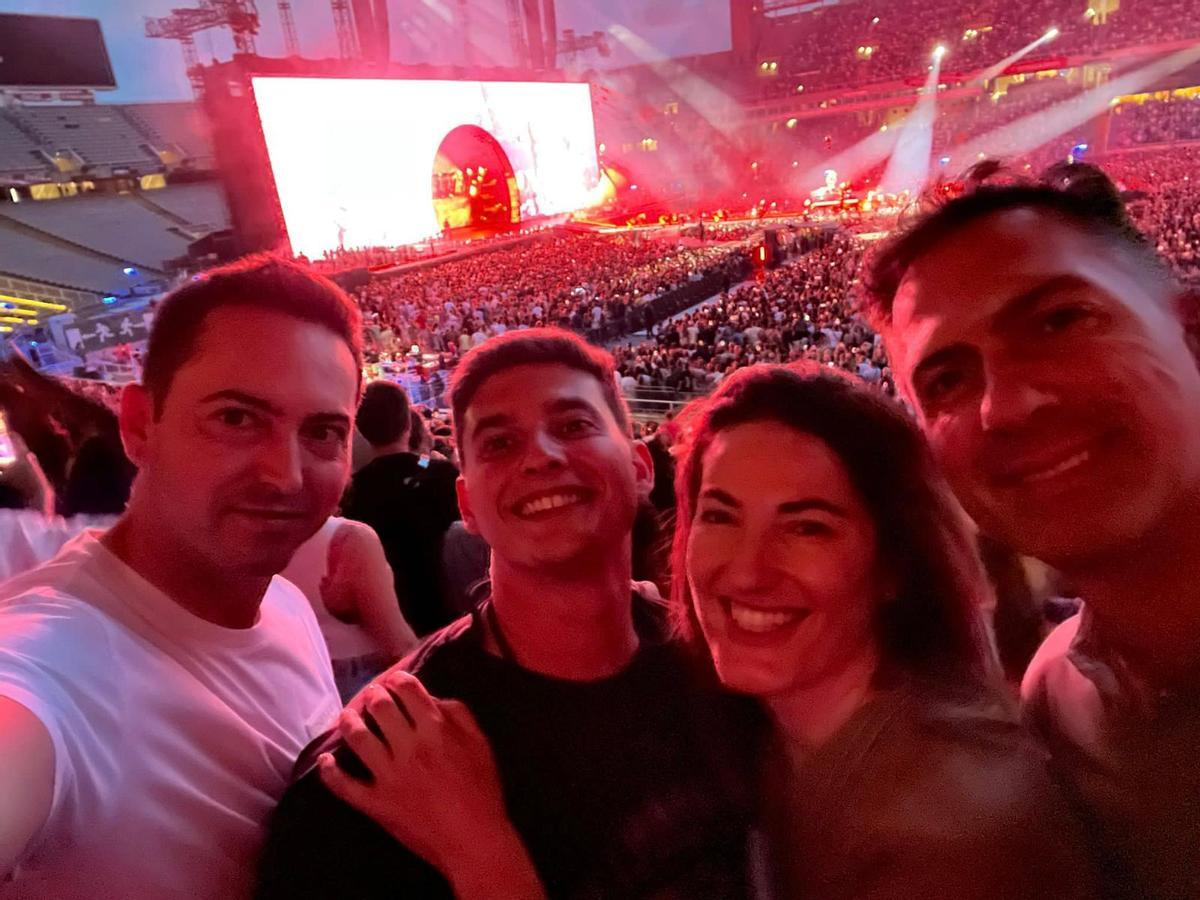 Edgar Aparisi durante el único concierto de Beyoncé en España.