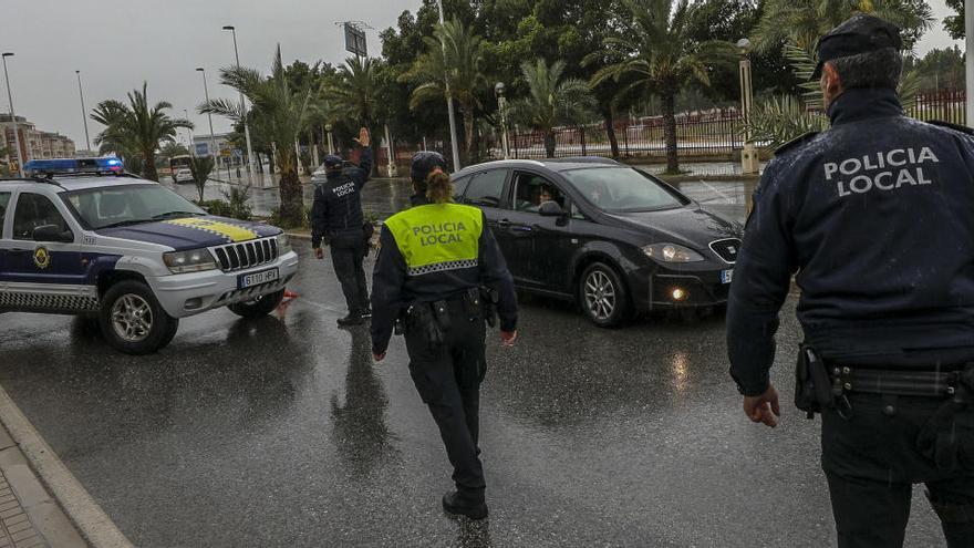 Uno de los controles realizados por la Policía Local en los últimos días