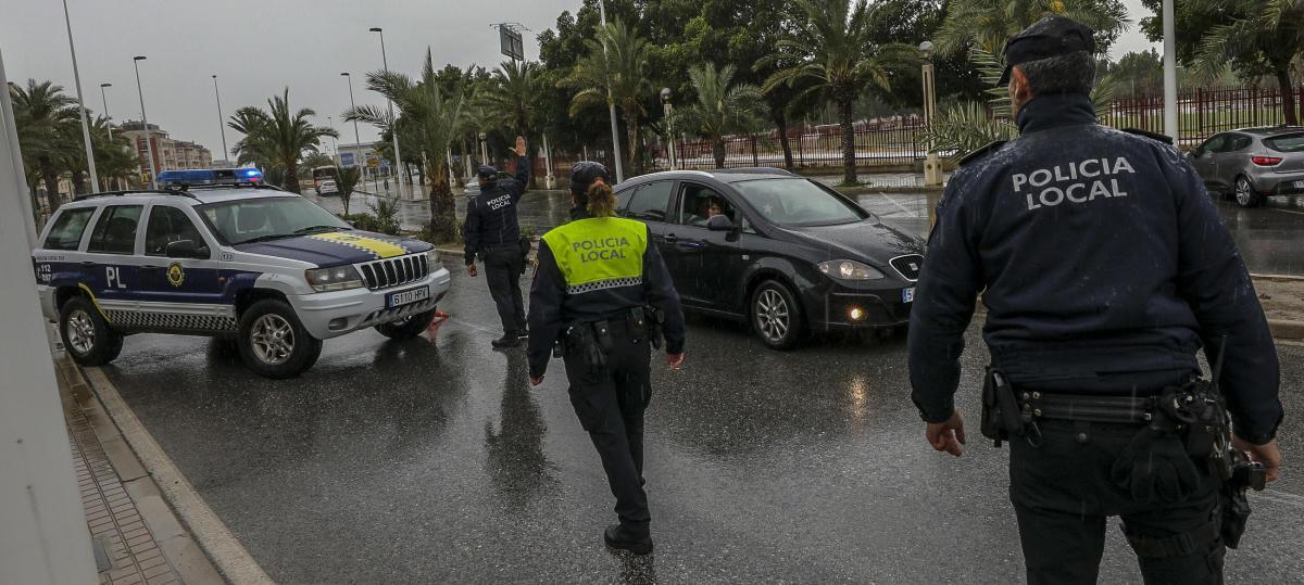 Uno de los controles realizados por la Policía Local en los últimos días