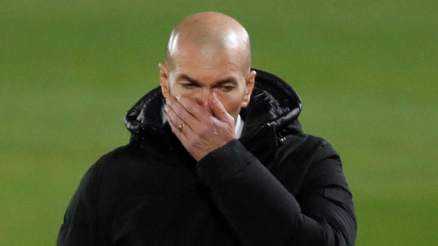 El técnico del Real Madrid, Zinedine Zidane.