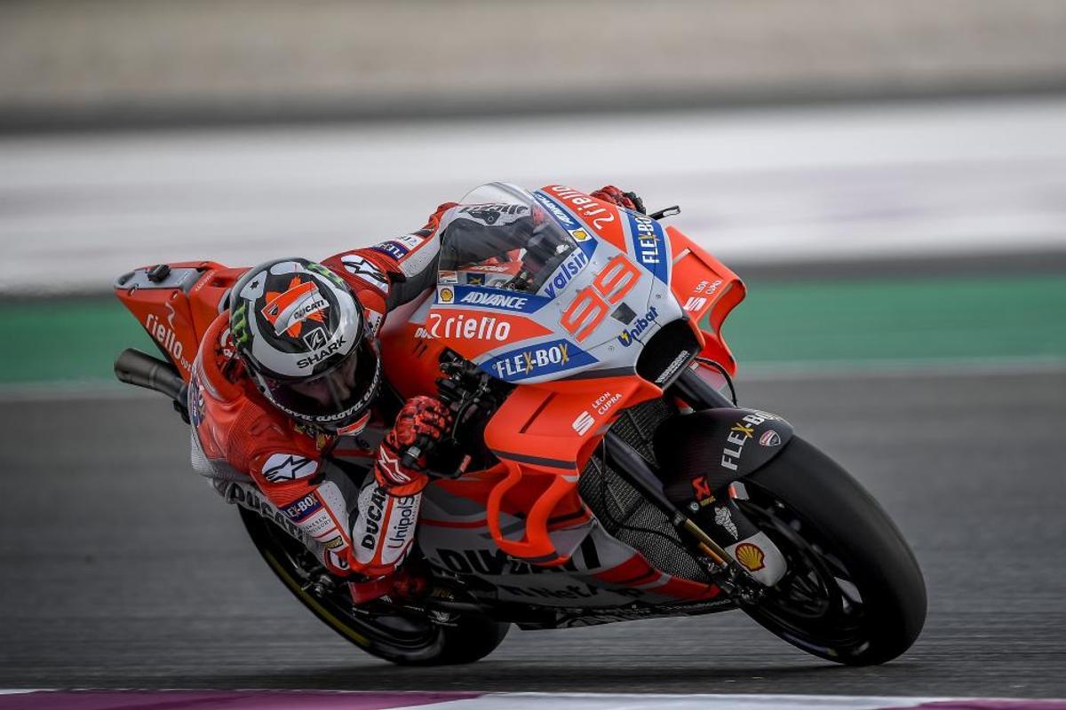 El piloto español Jorge Lorenzo en el test de ...