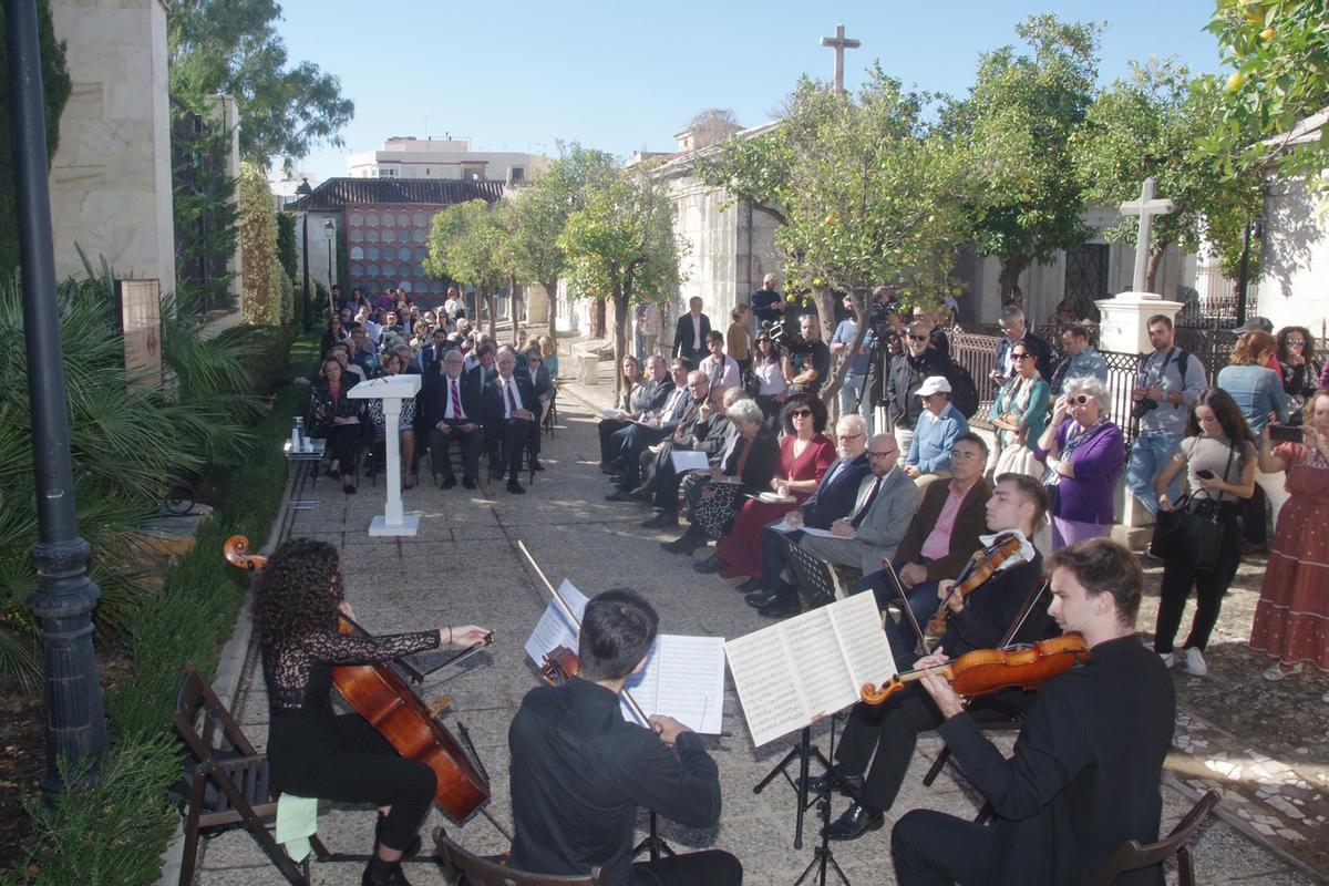 El cuarteto de Promúsica ofreció la Gran Fuga de Beethoven, en el homenaje a Alfonso Canales en San Miguel.