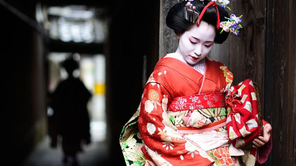 Maiko joven en Kyoto
