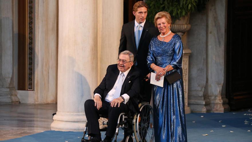 El rey Constantino de Grecia, en una de sus últimas apariciones.