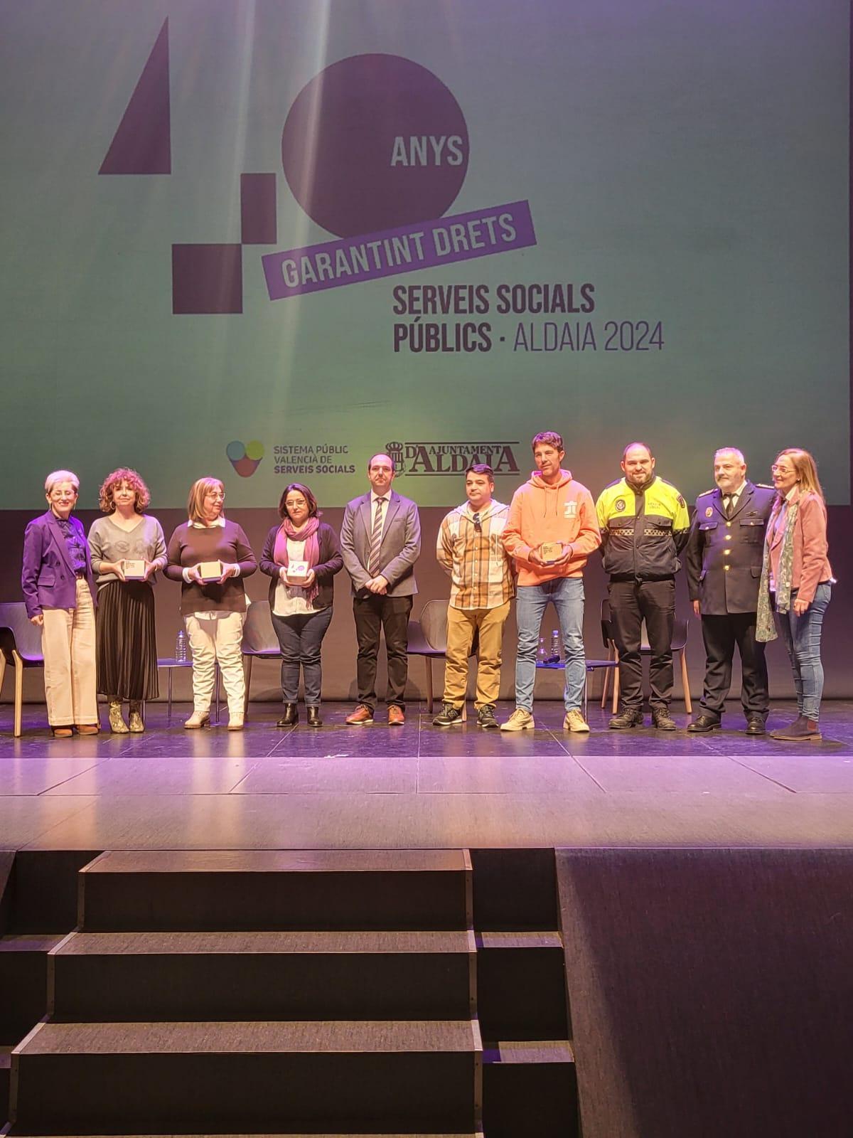 Reconocimiento a personas de los equipos de servicios sociales de Aldaia