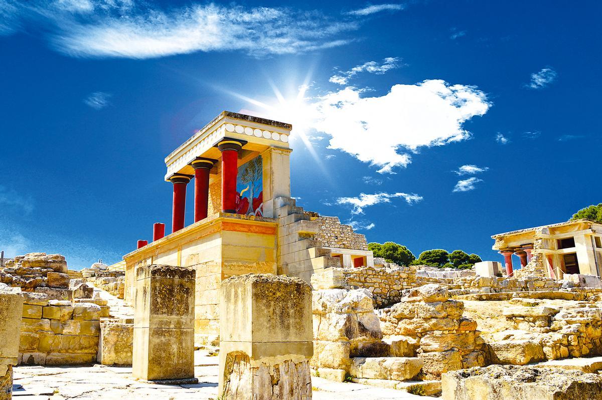 Knossos Palacio en Creta, Grecia Knossos Palacio