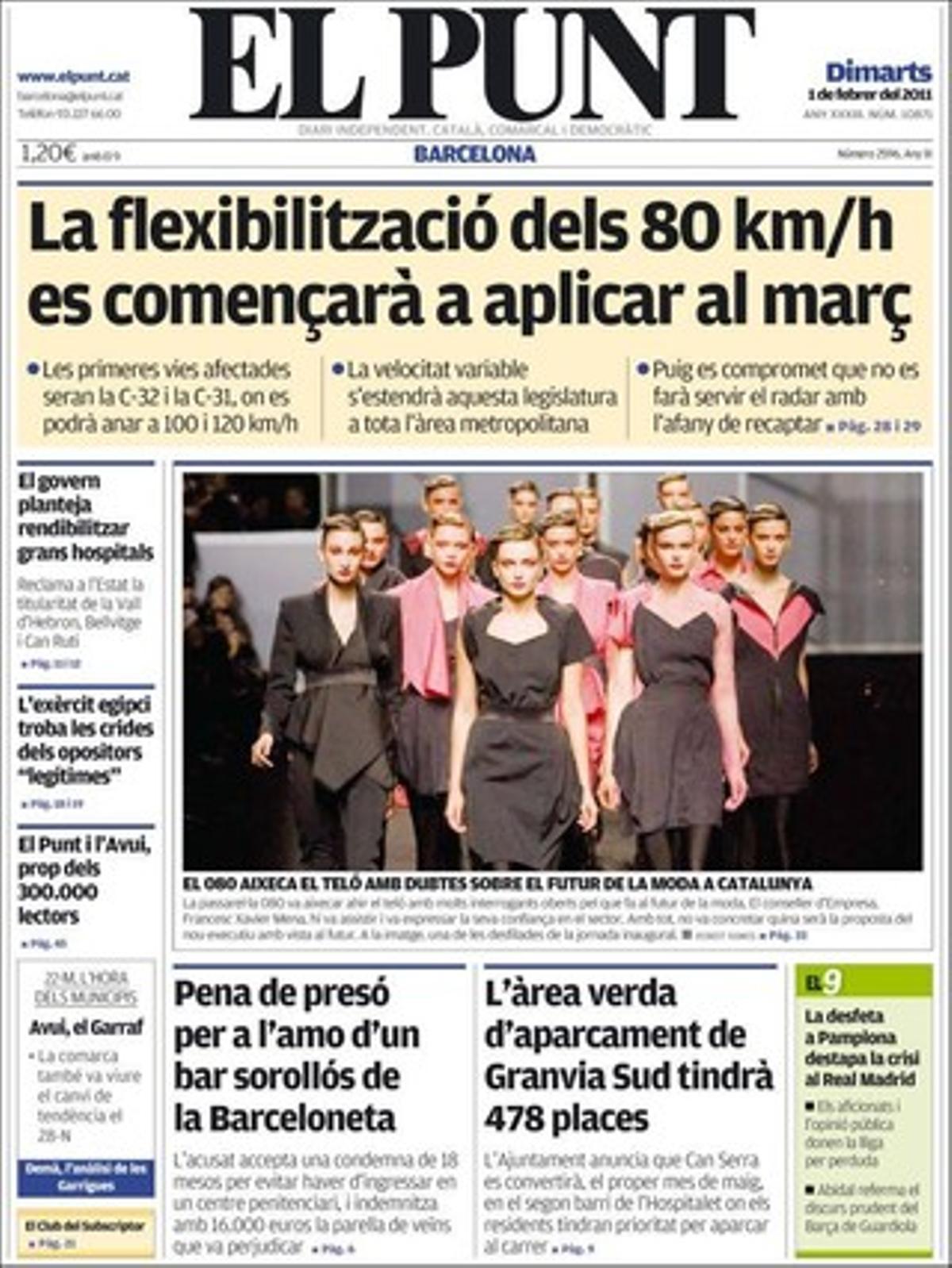 ’El Punt’ també realça que la crisi ajorna la construcció d’un pàrquing que s’havia de fer al costat d’ESADE a Barcelona i endarrereix les obres del tram gironí de la N-II, així com que Gay de Montellà es perfila com a president de la patronal Foment.