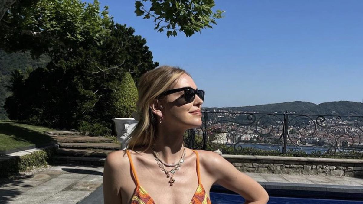 Chiara Ferragni con bikini de Calzedonia