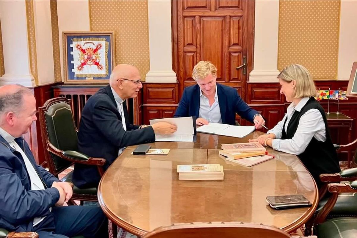 Manuel Ruiz, Francisco Maya, Ignacio Gragera y Ana Casañas, ayer, en el ayuntamiento.