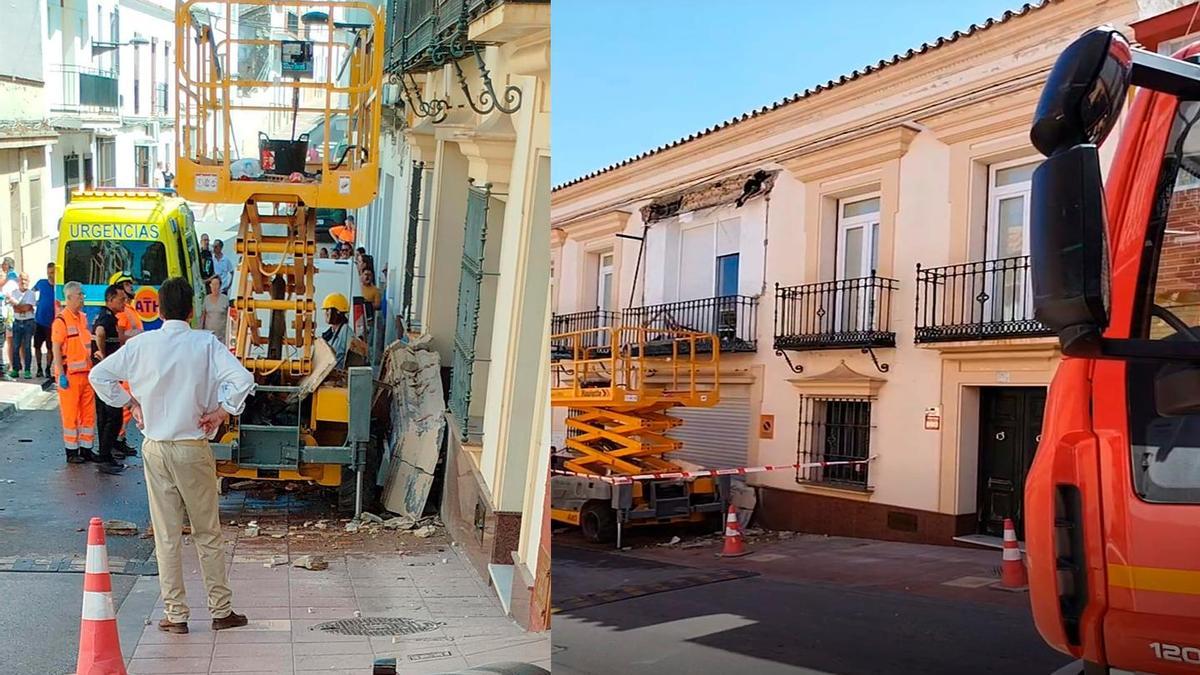 Fachada de la vivienda en la que ha ocurrido el accidente, en Las Cabezas de San Juan