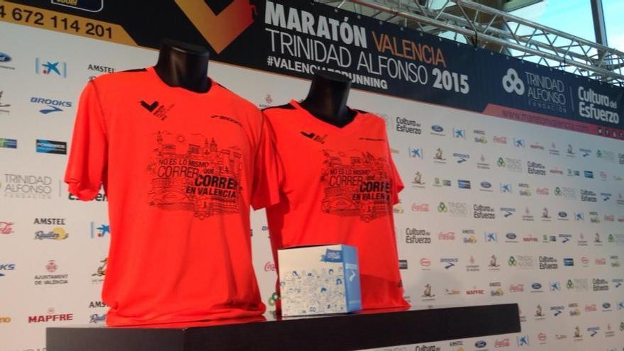 Camisetas confeccionadas para el Maratón de Valencia