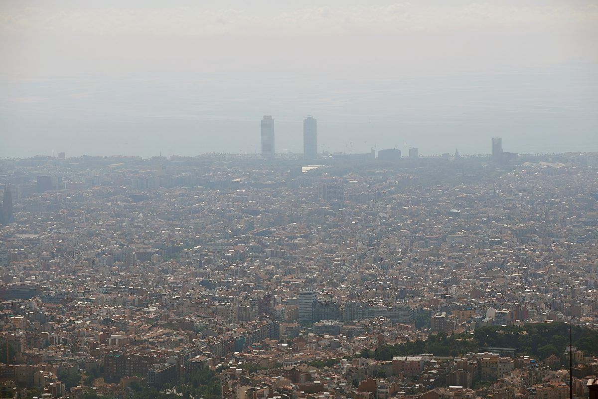 Barcelona, con contaminación