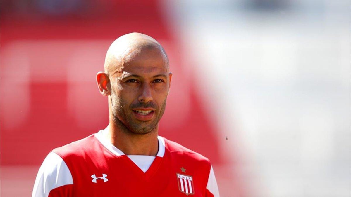 Javier Mascherano con Estudiantes