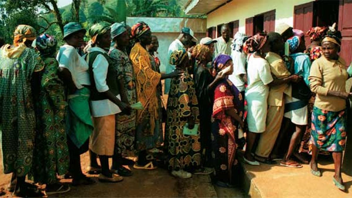 El Centro de Salud deBakou atiendea 10.000 personas.