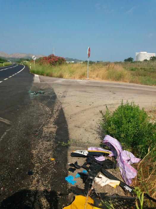 Un conductor muere tras chocar con un coche en Alcúdia