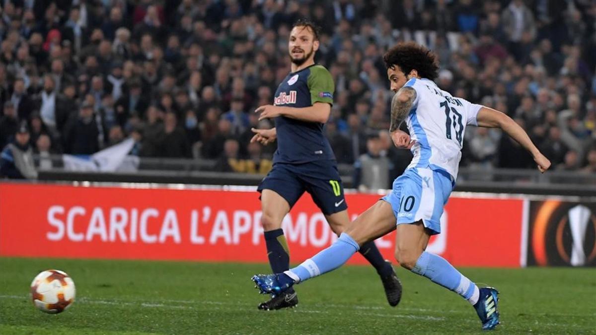 Felipe Anderson anotó el 3-2 para la Lazio en el encuentro de ida