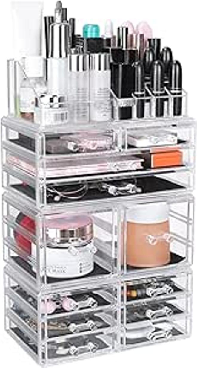 Organizador de maquillaje con 12 cajones / Amazon