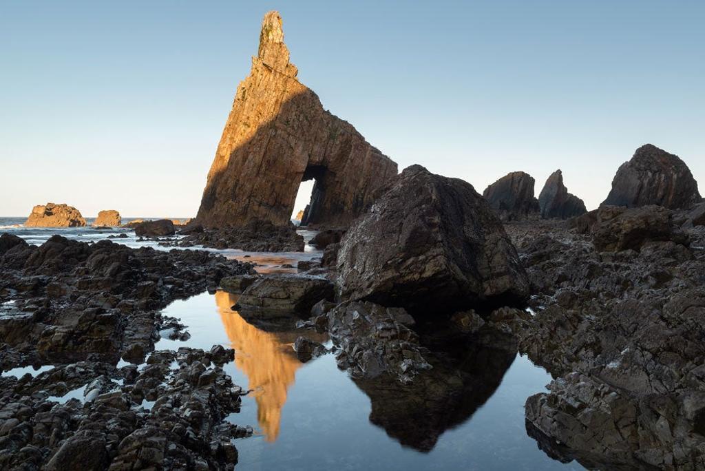 Playa de Campiechos en Asturias.