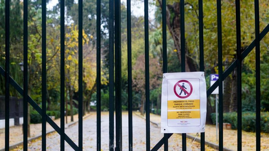 Archivo - Parque de Maria Luisa de Sevilla cerrado.