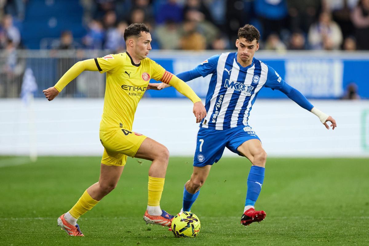 Alavés - Girona, Arnau and Boye.