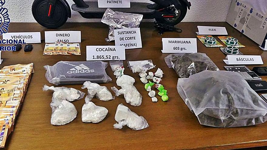 El material que se incautó en aquella operación. | POLICÍA NACIONAL