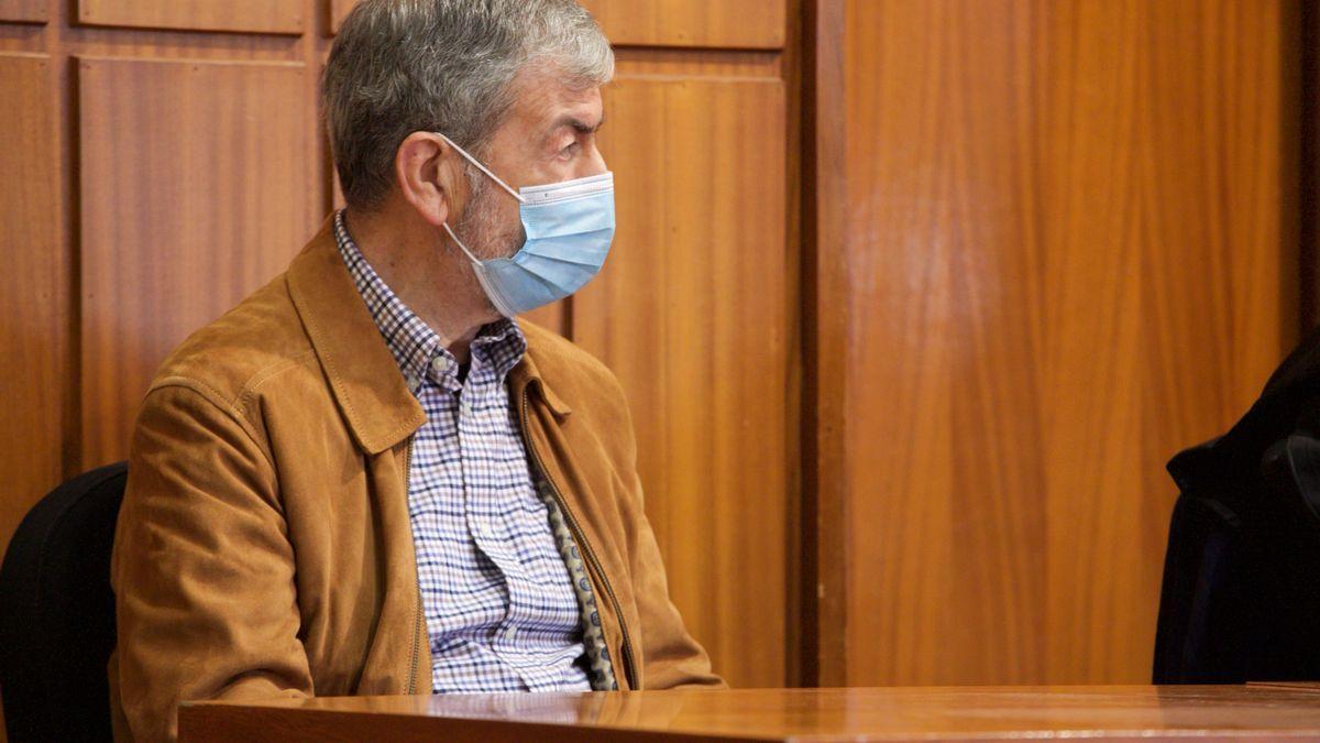 Juan M. G., este lunes en el banquillo de los acusados de la Audiencia Provincial de Murcia.