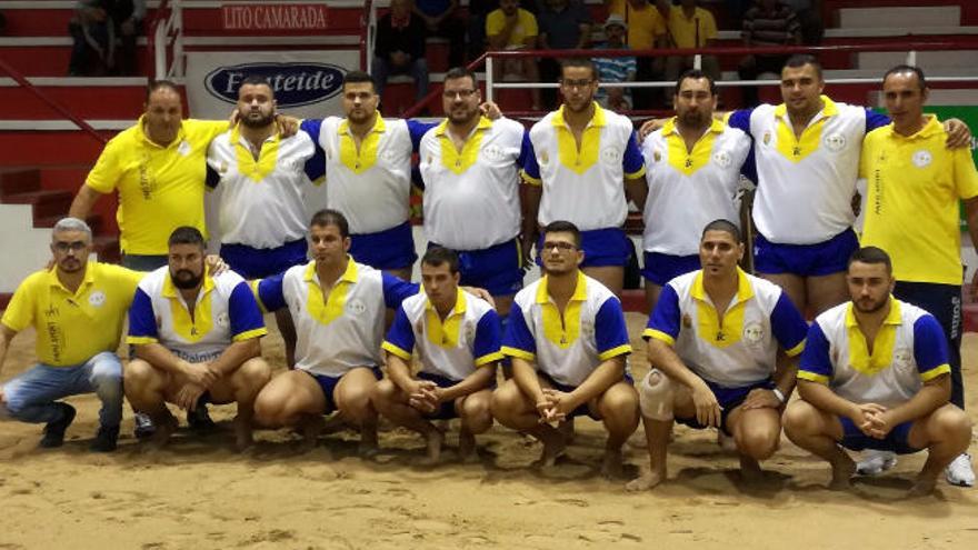 El Unión Gáldar CCO Siete Palmas, en el terrero de Santa Úrsula, en Tenerife.