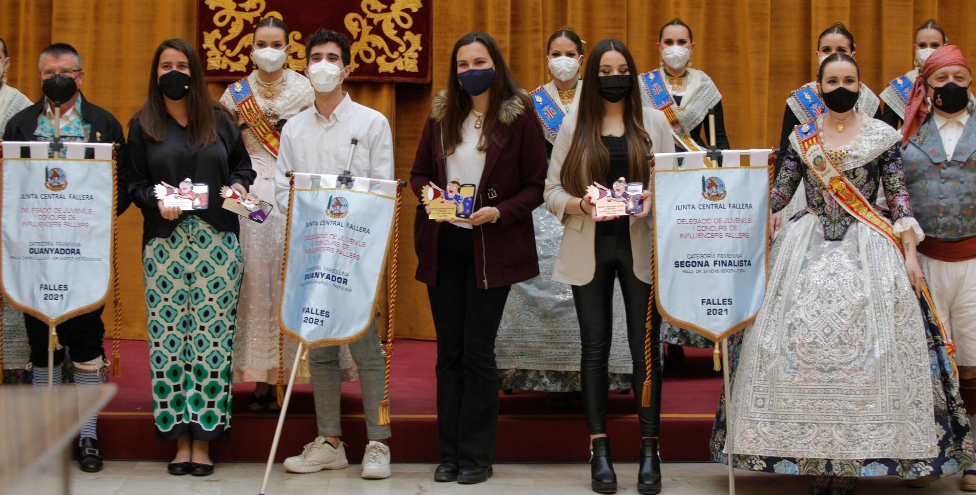 Entrega de premios de la Gala Juvenil de las Fallas 2021