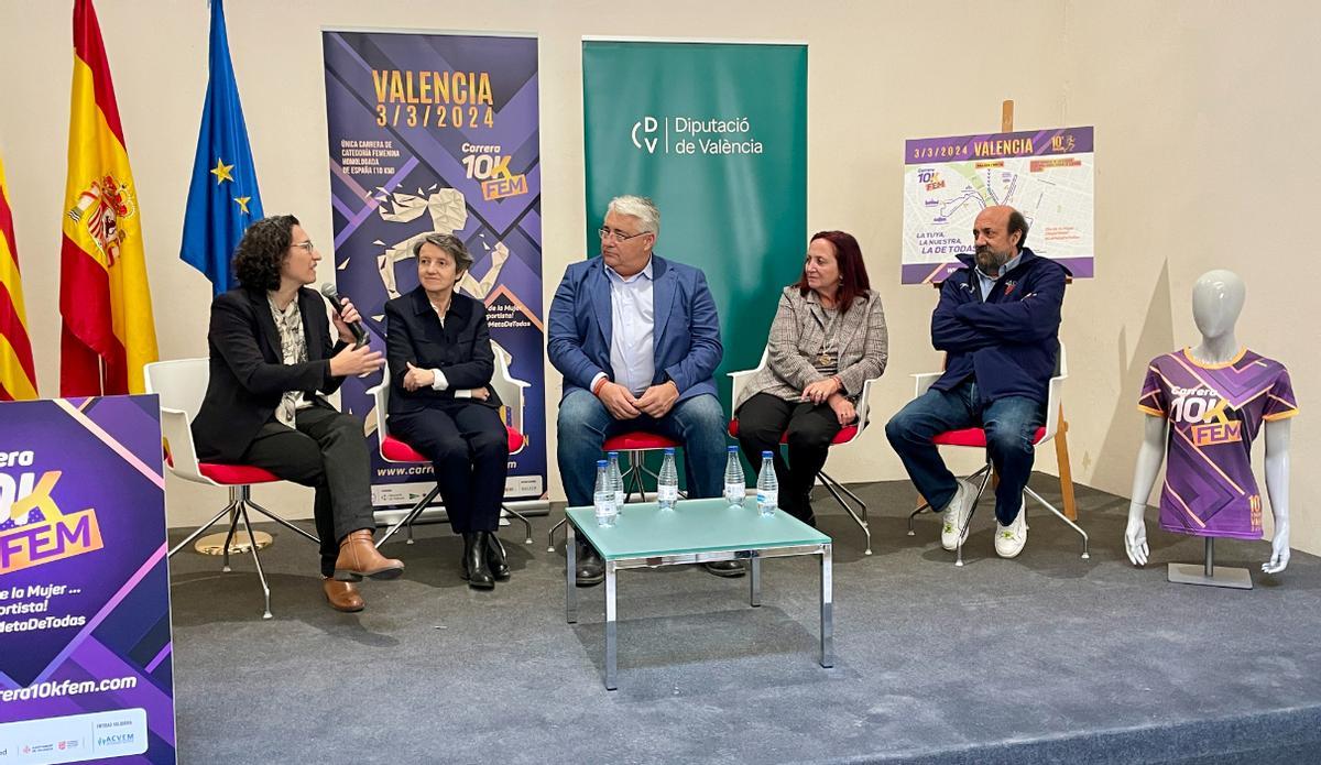 La presentación de la carrera ha tenido lugar este viernes en la sede de la Diputació de Valencia.